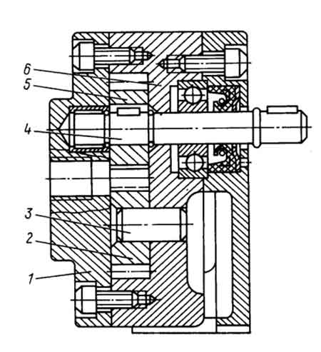 Схема подключения шестеренного насоса АГ11-11А