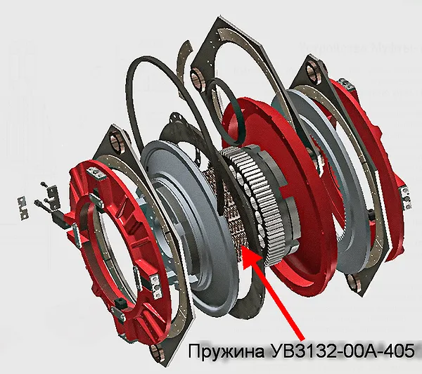 Пружина УВ3132-00А-405 тормозной муфты УВ 3146 - промышленное гидрооборудование Пружина УВ3132-00А-405 тормозной муфты УВ 3146 - промышленное гидрооборудование